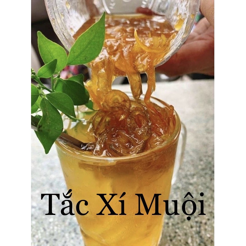 Đá me hạt dẻo - Tắc xí muội - Chanh muối