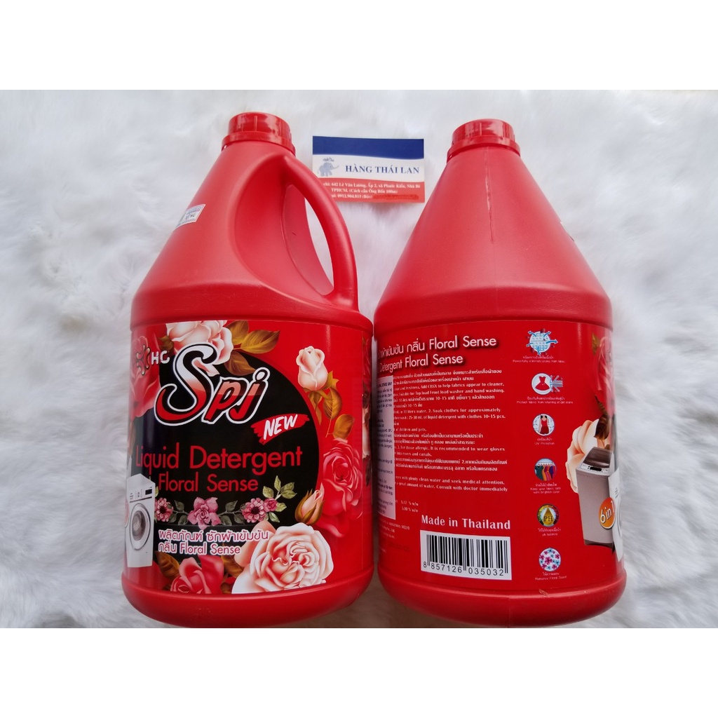 Nước giặt xả SPJ Thái Lan 6 in 1 đậm đặc 3500ml