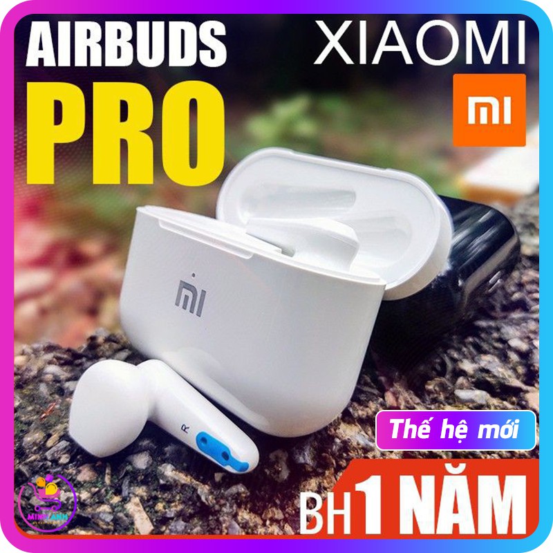 [BASS SIÊU ĐẦM ] Tai Nghe Bluetooth MI AIRBUDS PRO Cao Cấp, Sạc Không Dây, Cảm Biến Ánh Sáng