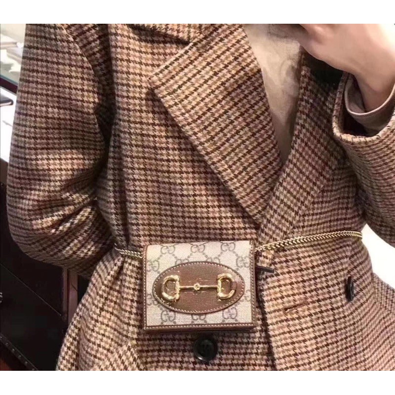 [Mã SKAMLTSM9 giảm 10% đơn 99K] Ví Gc horsebit có dây Đeo chéo mini Fullbox size 15 (ảnh thật)