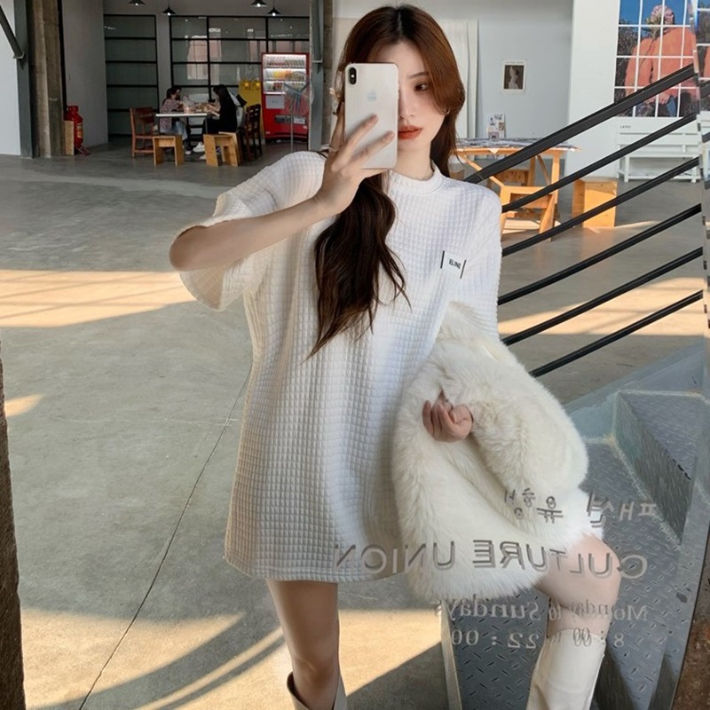 DIDIKA Áo Thun Tay Ngắn Cổ Tròn Dáng Rộng Thời Trang Mùa Hè Dành Cho Nữ