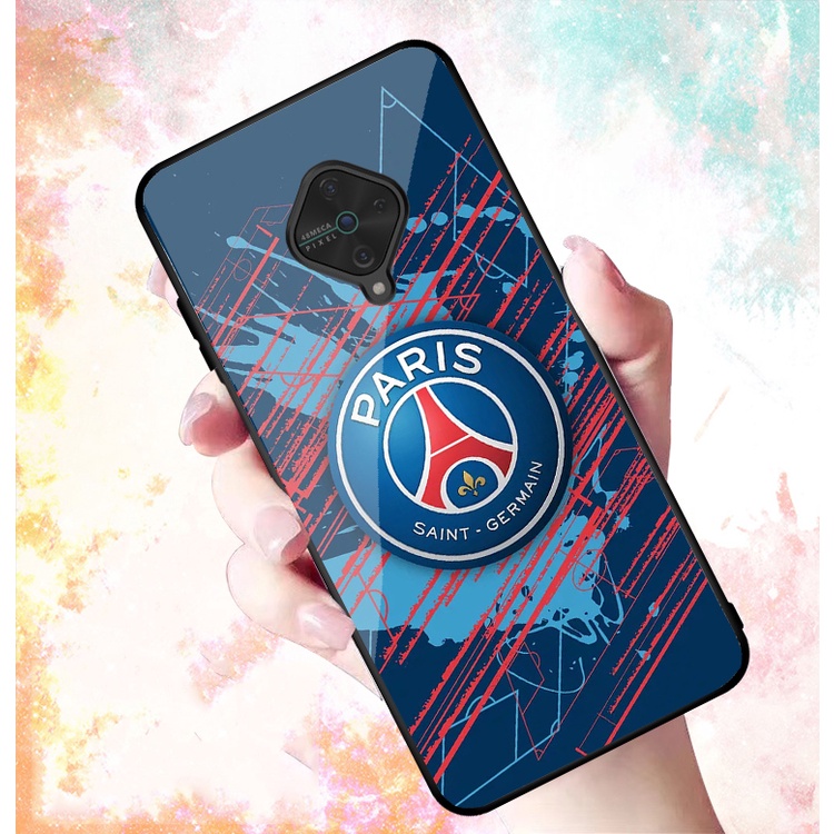Ốp Lưng VIVO S1 PRO, S1  mặt kính cường lực cao cấp In hình Câu Lạc Bộ Bóng Đá