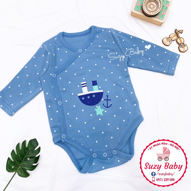 Bodysuit cúc lệch cho bé