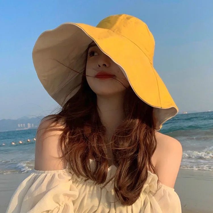 Mũ Rộng Vành Chống Nắng Thời Trang Mùa Hè Hàn Quốc Cho Nữ