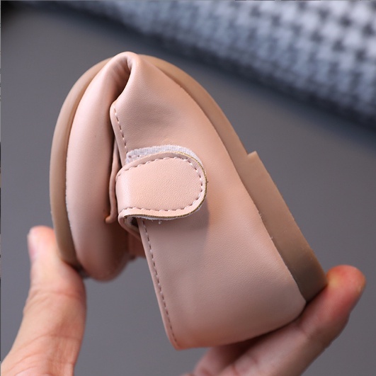 Form nhỏ đo chân bé Giày búp bê đính nơ tiểu thư quai dính đế siêu mềm cho bé gái 1-7 tuổi K158