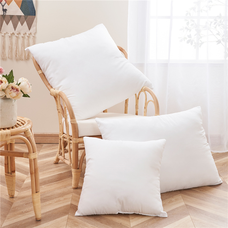 Home Hotel Standard Pillow Core Sofa Bed Pillow White Inserts Pillow Filling Square