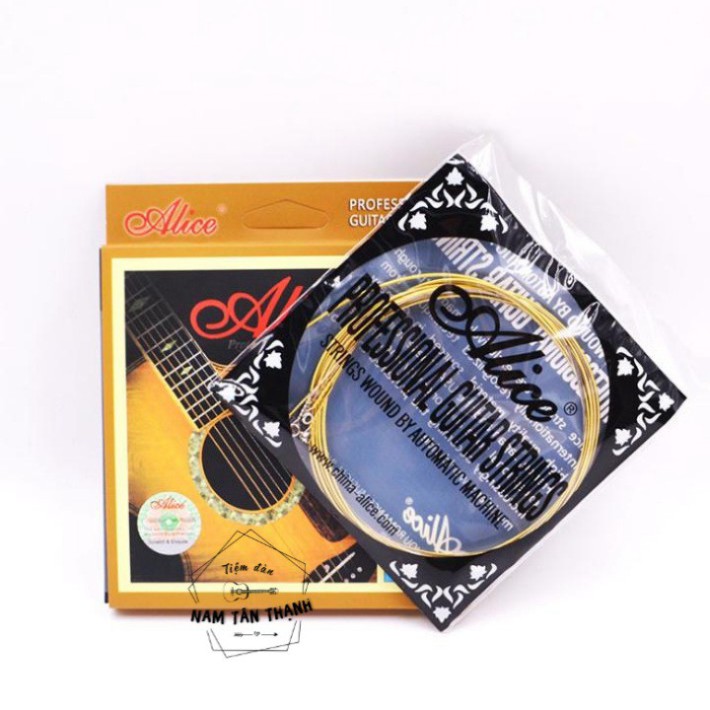 Dây đàn Guitar Acoustic [ TẶNG PICK FENDER ] Alice AW432 cao cấp