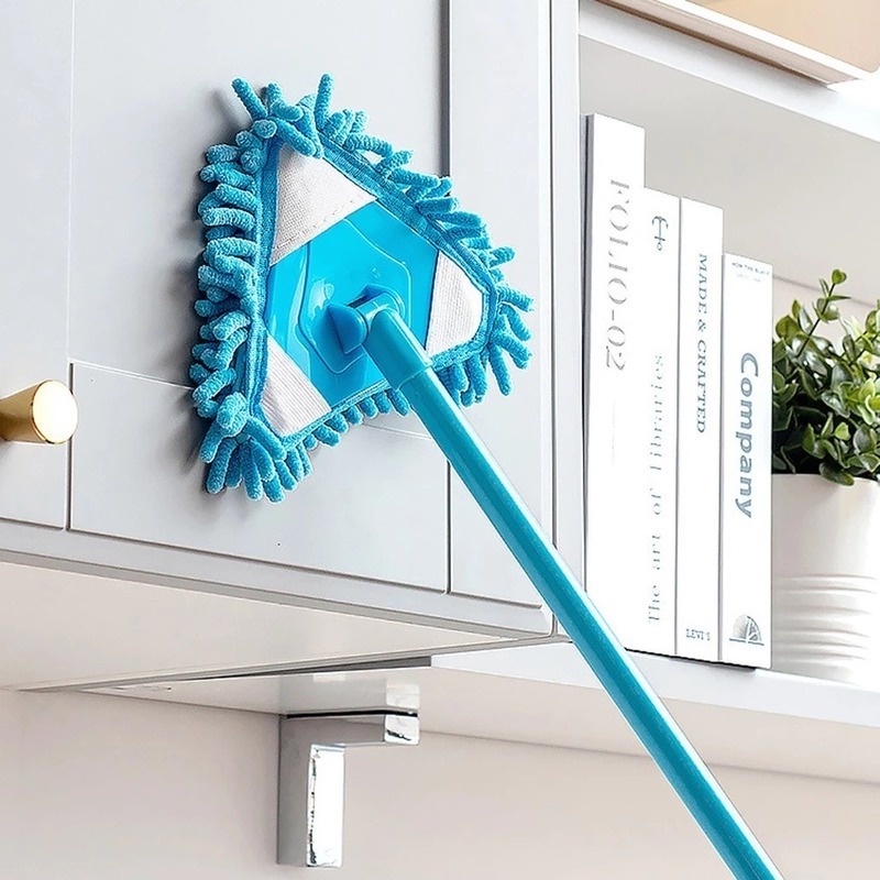 Bộ Cây Lau Nhà Hình Tam Giác Có Thể Thu Gọn Siêu Bền Tiện Dụng Cho Gia Đình
