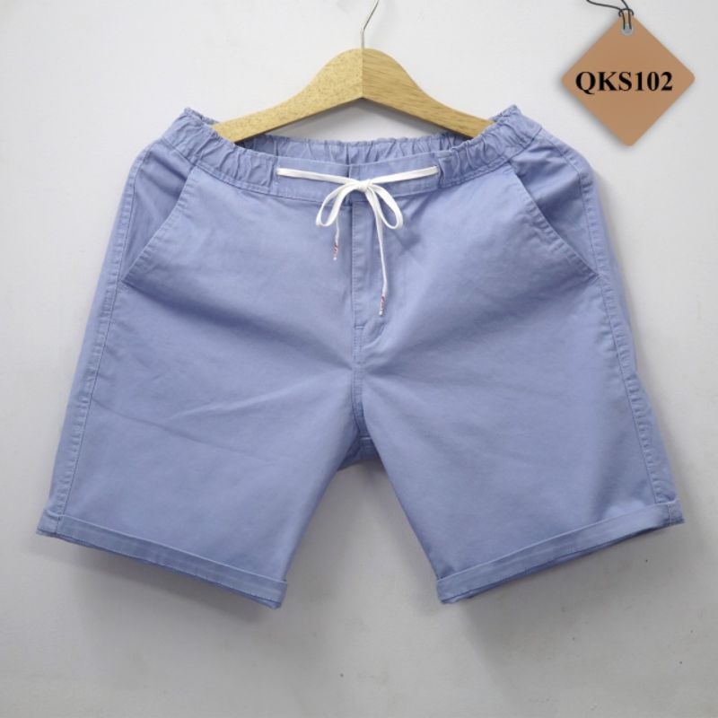 Quần Short Kaki Nam Chất Kaki Thun Có Co Giãn, Màu Trơn Nhiều Màu