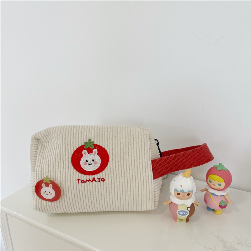 Bentoy Milkjoy Cosmetic Bag Cute cartoon pattern Large capacity rabbit toast