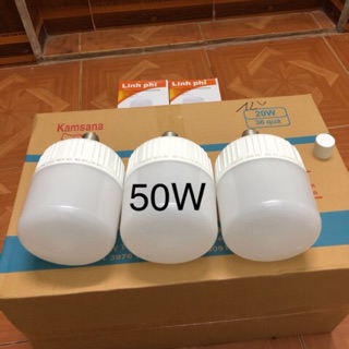Bộ 3 bóng đèn led trụ linh phi- 50w- đui xoáy e27.