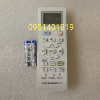 Điều khiển máy lạnh Sharp inverter (nút xanh dương)