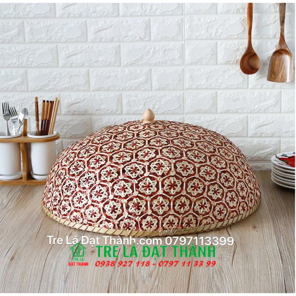 Lồng bàn bằng tre ĐẦY ĐỒ ĂN KIỀU TRUYỀN THỐNG  chỉ giao hỏa tốc
