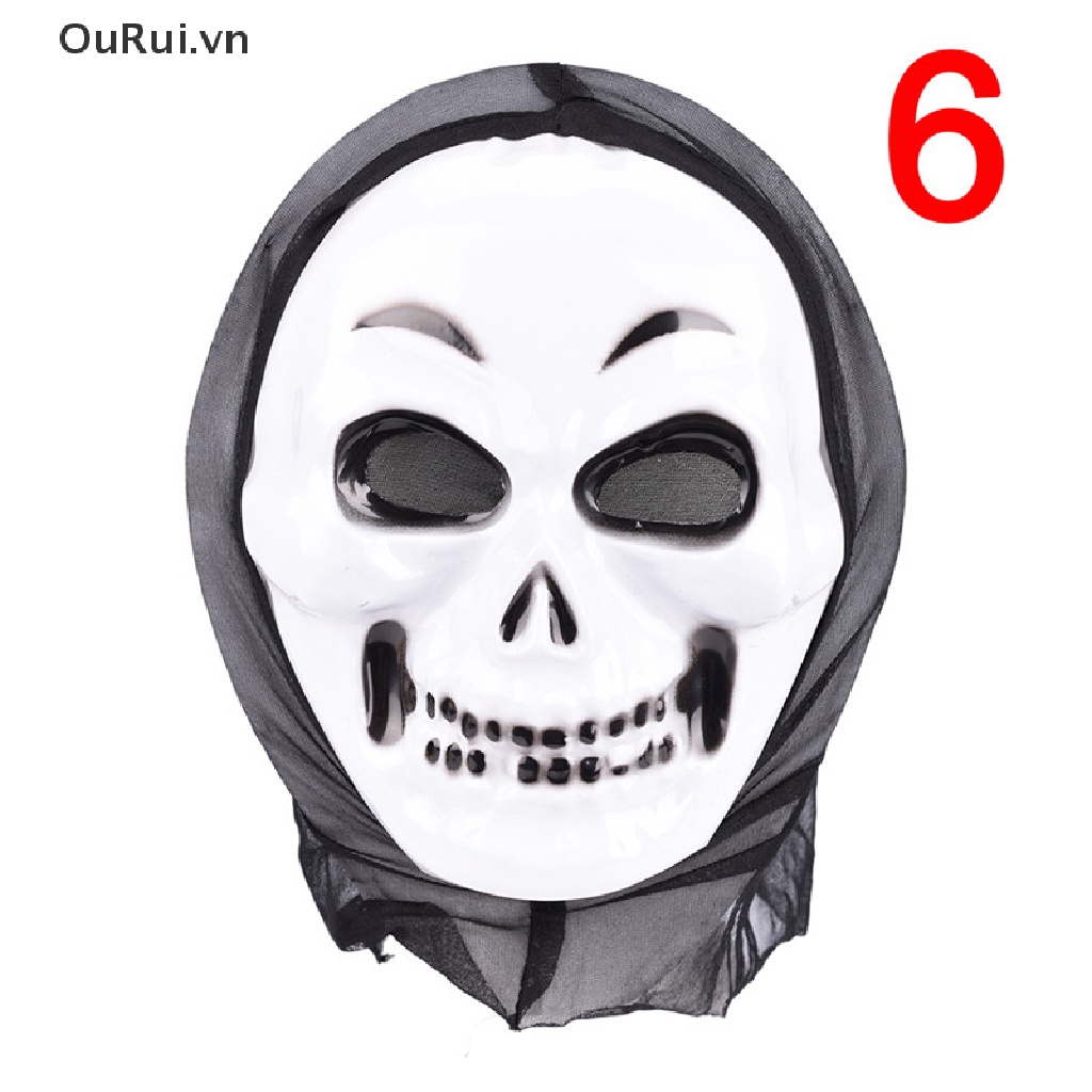 Mặt Nạ Hóa Trang Halloween Hình Ma Kem Đáng Sợ