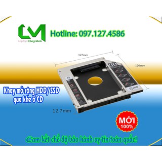 Mua Cady bay Thiết Bị Nâng Cấp Thêm SSD/ HDD Qua Khe Cắm CD Loại Dày - Bảo Hành 3 Tháng