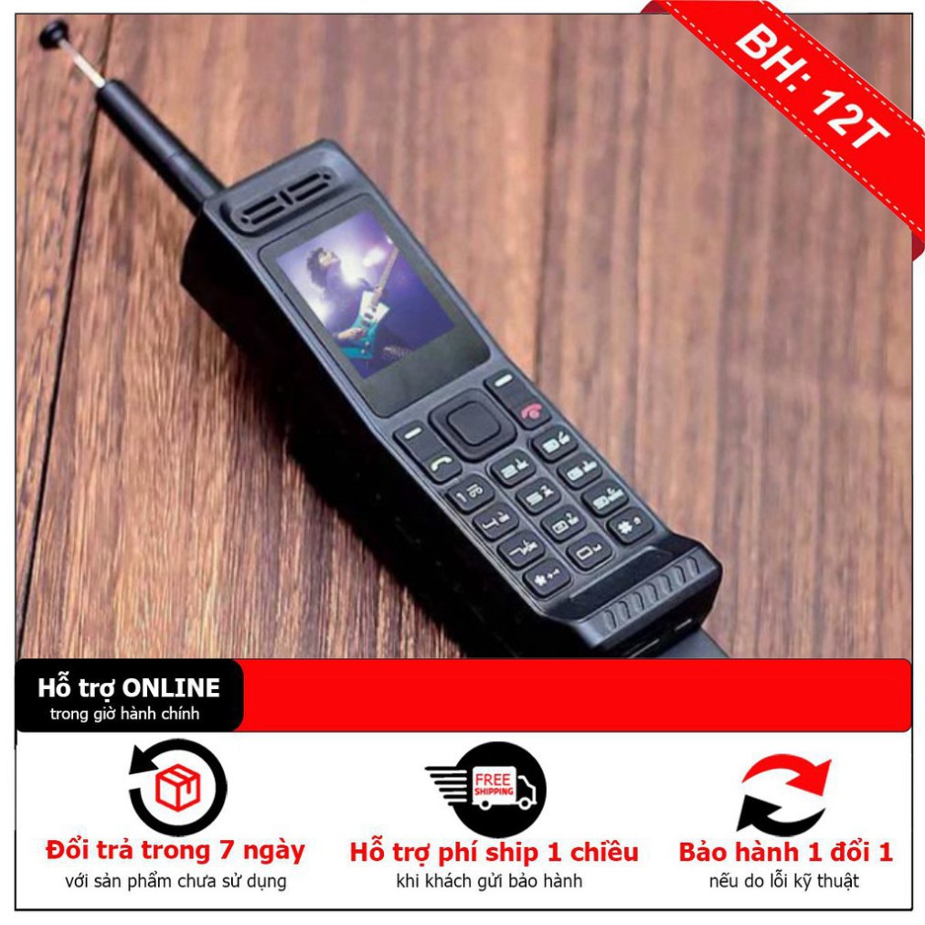 HÓT XẢ LỖ Điện Thoại 4 Sim Pin Khủng Retro Telephone W2 Sạc cho Smartphone giả giọng nói HÓT XẢ LỖ