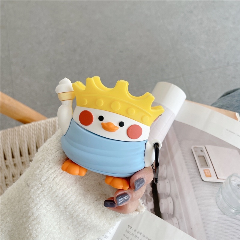 Vỏ Bảo Vệ Hộp Sạc Tai Nghe Airpods 1/Airpods 2/Airpods Pro Queen
