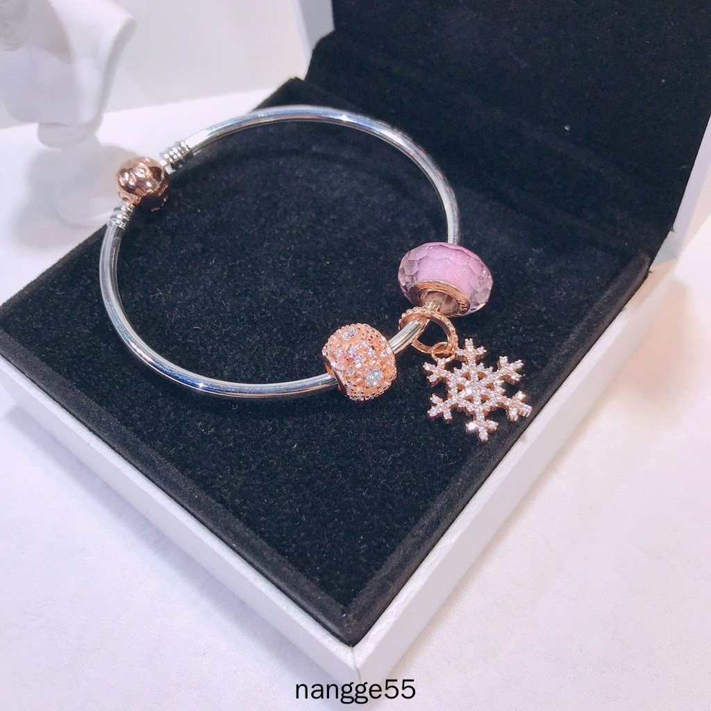 Pandora Vòng Tay Mạ Bạc 925 Xinh Xắn