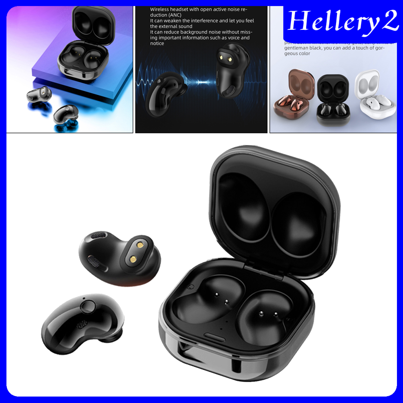 [HELLERY2]S6 TWS Bluetooth Earphones Wireless Headphone Binaural Call