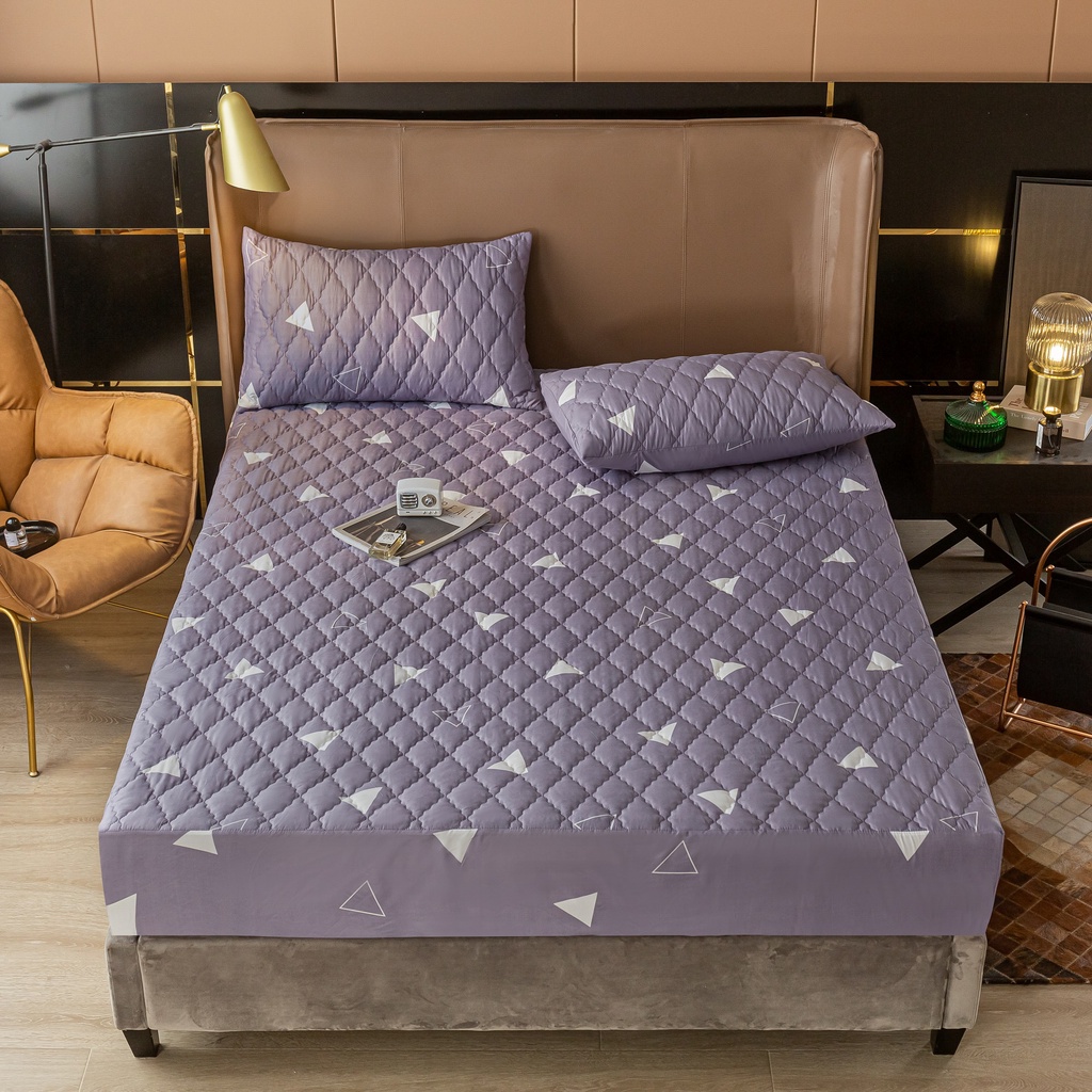 【100% chống thấm nước】 in bộ ga trải giường dày không thấm nước Bộ trải giường không thấm nước Bộ trải giường thoáng khí Bộ trải giường chống thấm và chống dầu m9/1m2 / 1m5 / 1m8