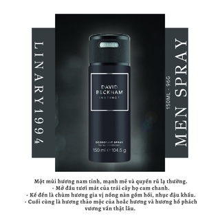 Xịt Thơm Nam David Beckham Instinct 150mL