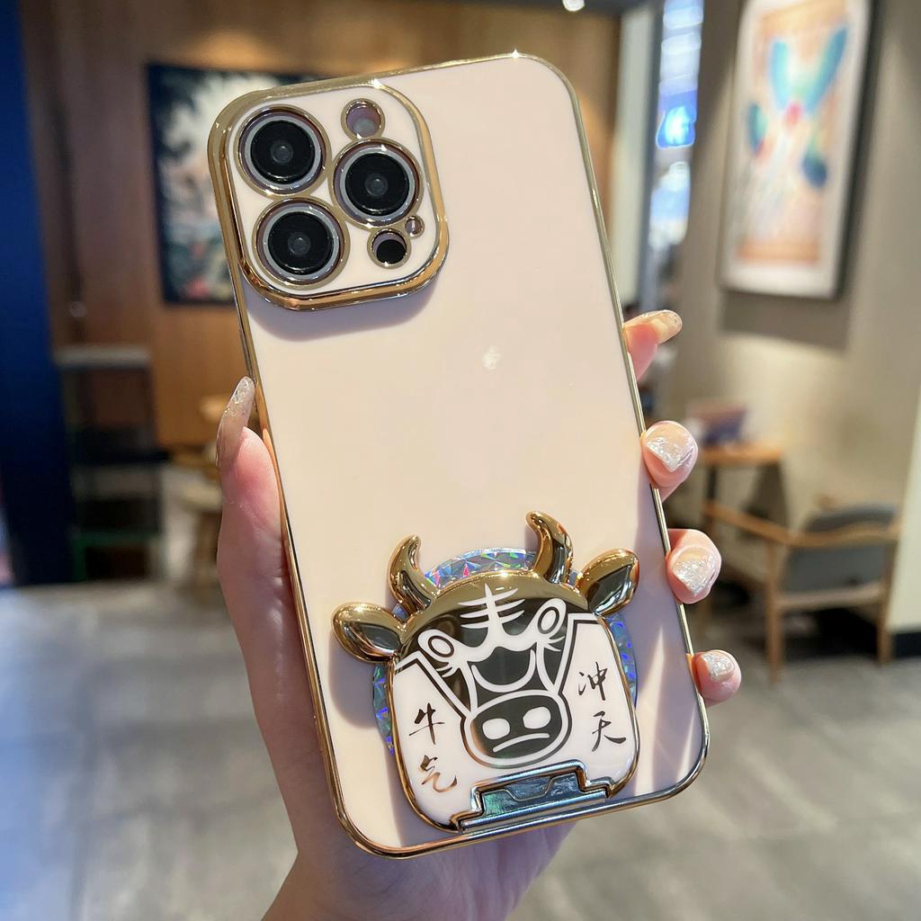 Ốp Điện Thoại Có Giá Đỡ Nam Châm 6d Cho iPhone 6 + 6s + 7 + 8 + xs max xr 11 pro max 12 pro max Niu 13 pro max 14 + 14