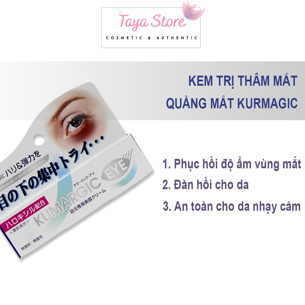 Kem xóa thâm mắt Kumargic Eye Nhật Bản 20gr chống lão hóa, tái tạo làn da, làm phục hồi độ căng và săn chắc da