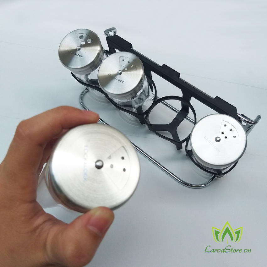 Bộ Đựng Gia Vị Slim Spice Jar Lock&amp;Lock LLG842 130ml x 4