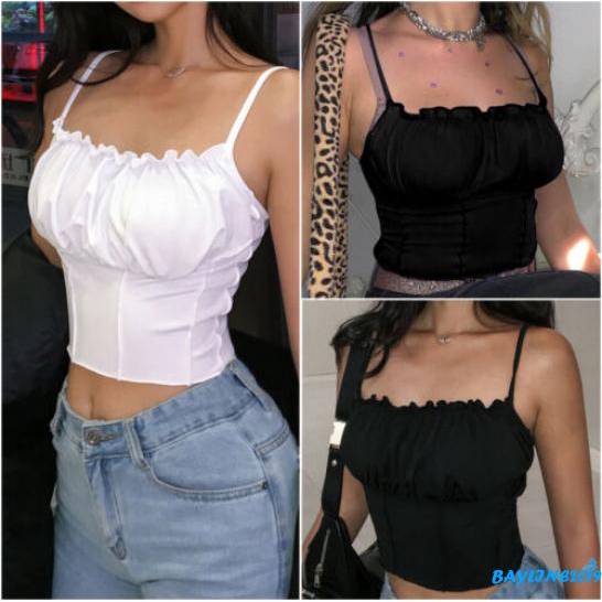 Áo croptop hai dây phong cách quyến rũ cho nữ