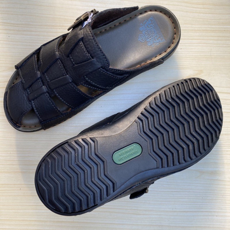 Dép da bít mũi, dép rọ da cao cấp chất liệu da bò 100%, bảo hành 365 ngày