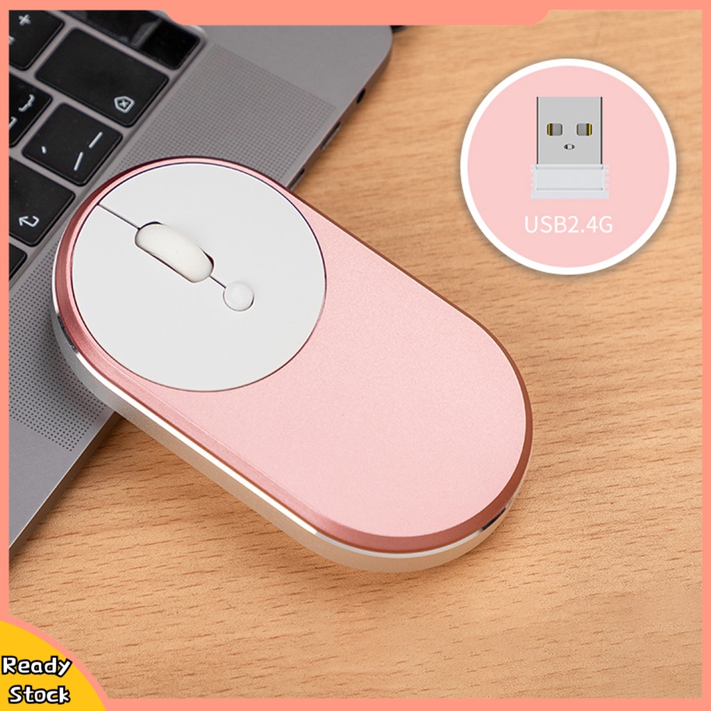 Chuột không dây HUA M1 siêu mỏng khung hợp kim nhôm 2.4GHz có thể sạc lại