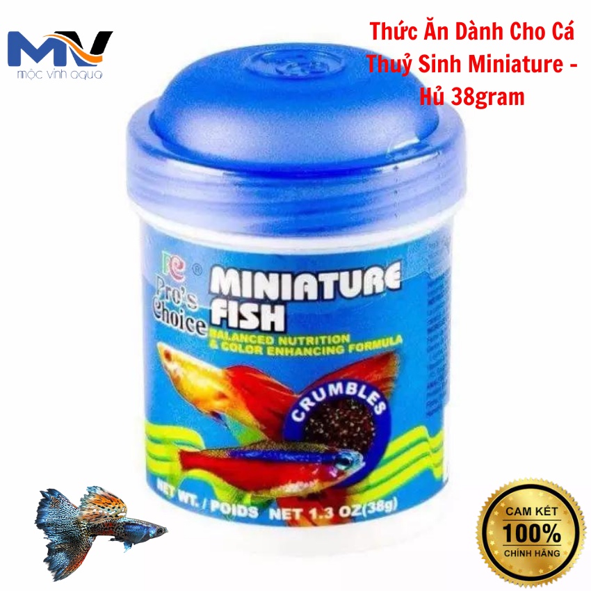 Thức Ăn Dành Cho Cá Thuỷ Sinh Miniature - Hủ 38 gram