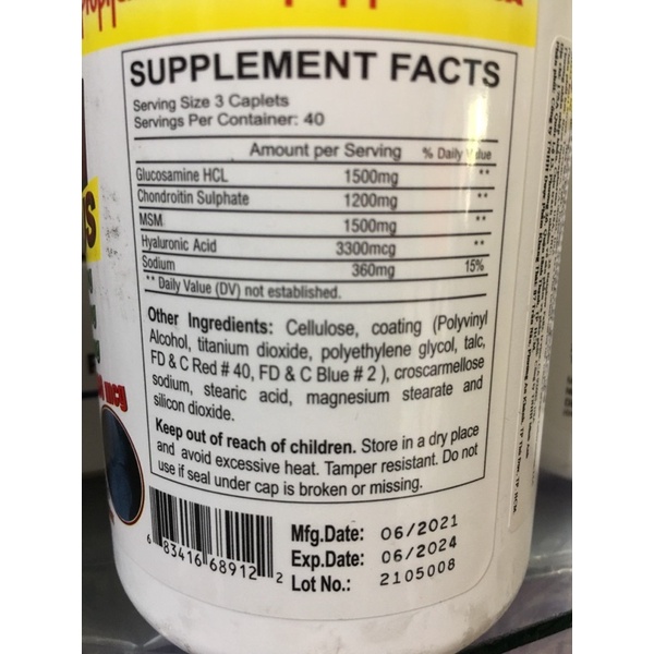 Viên uống hỗ trợ bổ khớp Healthy Join Plus 120 viên (usa mỹ)