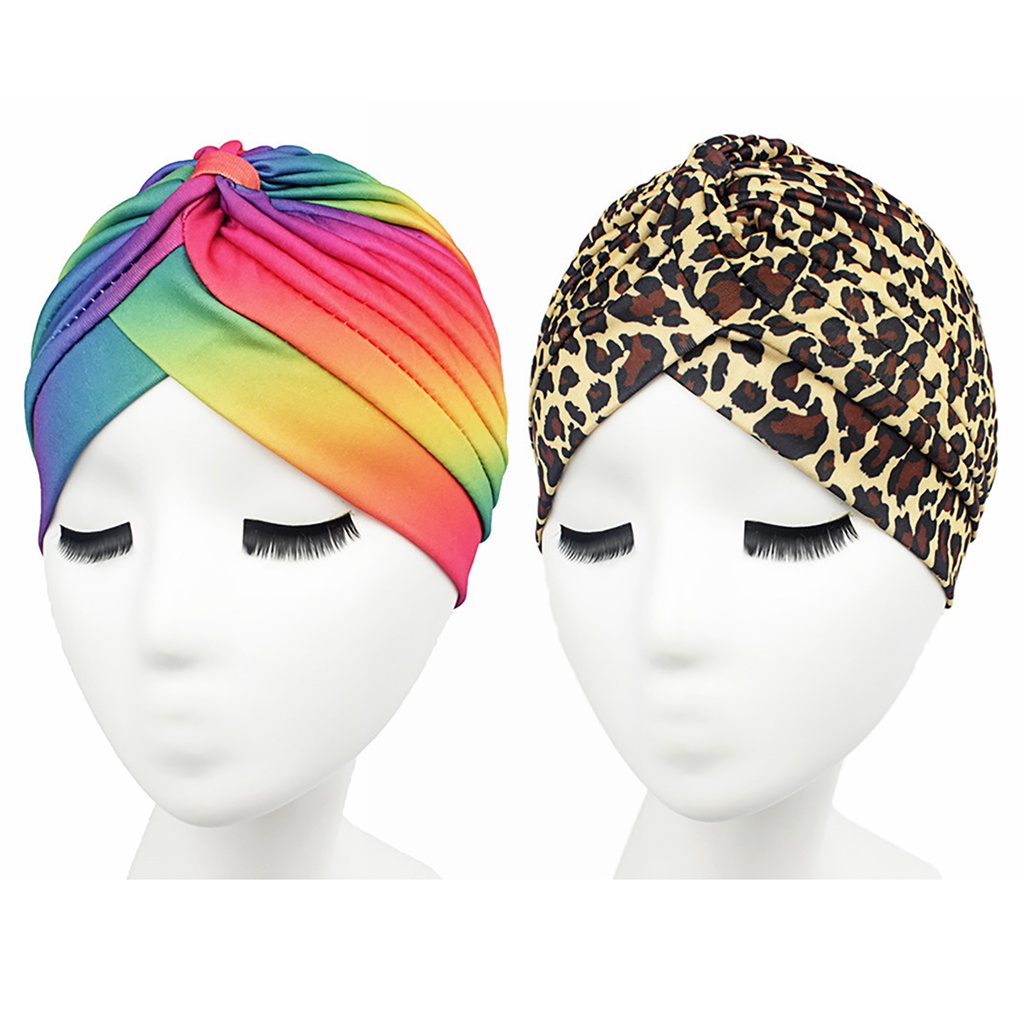 Mũ turban polyester In Họa Tiết Màu Sắc Thời Trang Cho Nữ