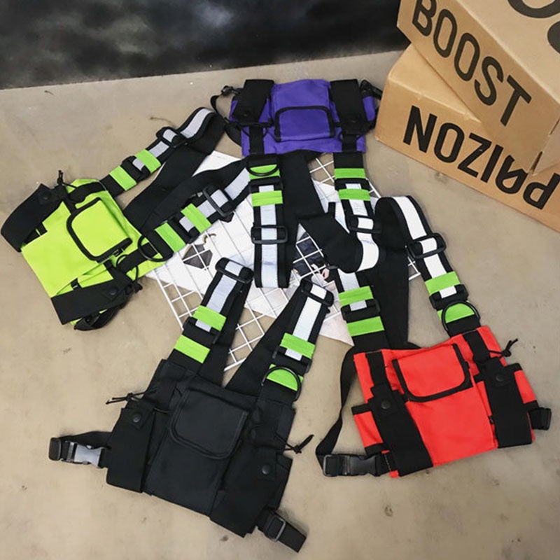 Túi đeo chéo đa năng màu phản quang cho nam