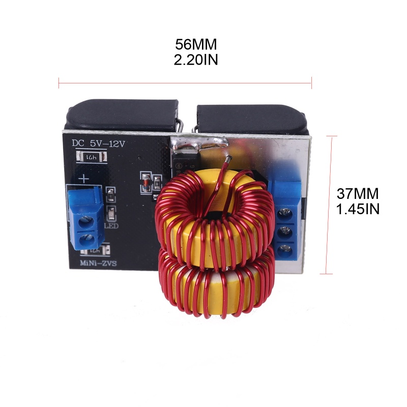 Bộ Mạch Nung Cao Tần ZVS Mini 120W 5V-12V DC Không Có Quạt Làm Mát