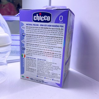 Bình sữa, núm ti Chicco 150/250ml