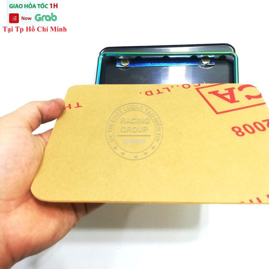 Khung Biển Số Xe Máy, Khung Bảng Số Xe Máy, Full Bộ Bao Gồm Ốp Biển Số Xe Máy Titan 7 Màu Mica Và Pát Gắn