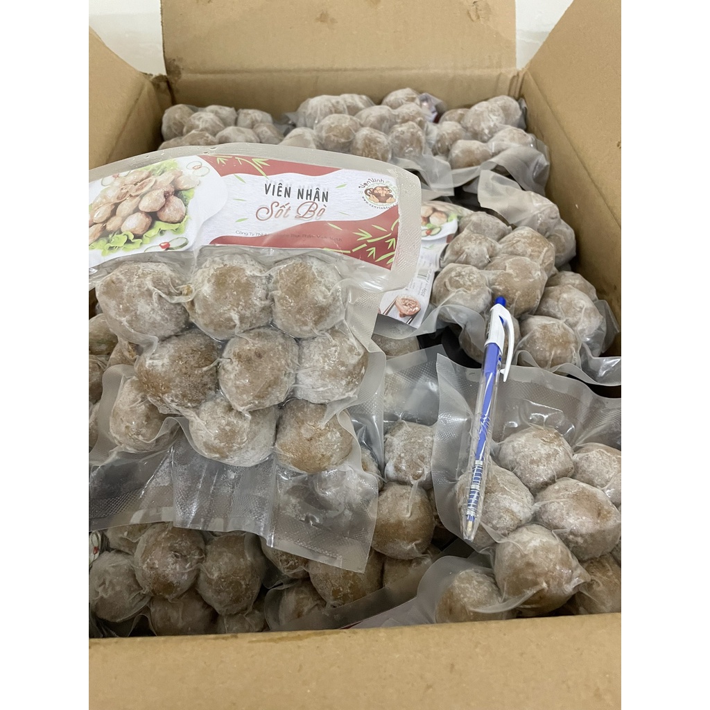 Viên nhân sốt Bò (hương vị Đài Loan) gói 250gr [Giao hỏa tốc khu vực tpHCM]
