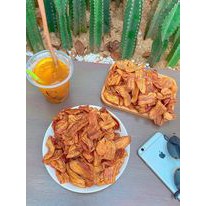 Chuối sấy không đường khô giòn ăn kiêng trái cây sấy không chất bảo quản-đồ ăn vặt ngon 500g