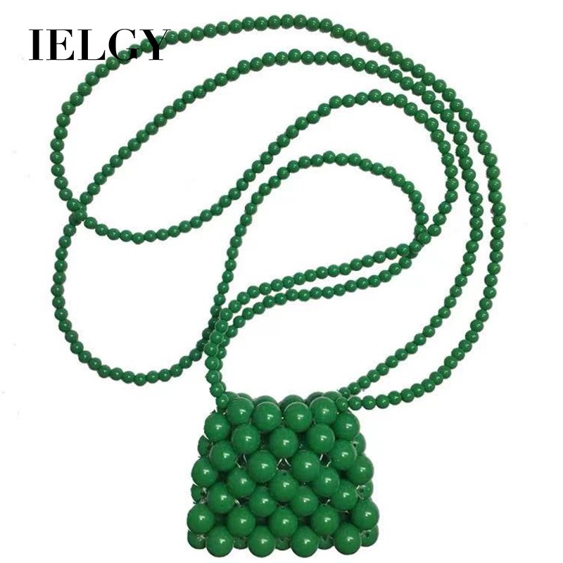 Túi đeo chéo mini IELGY đính hạt thời trang cho nữ