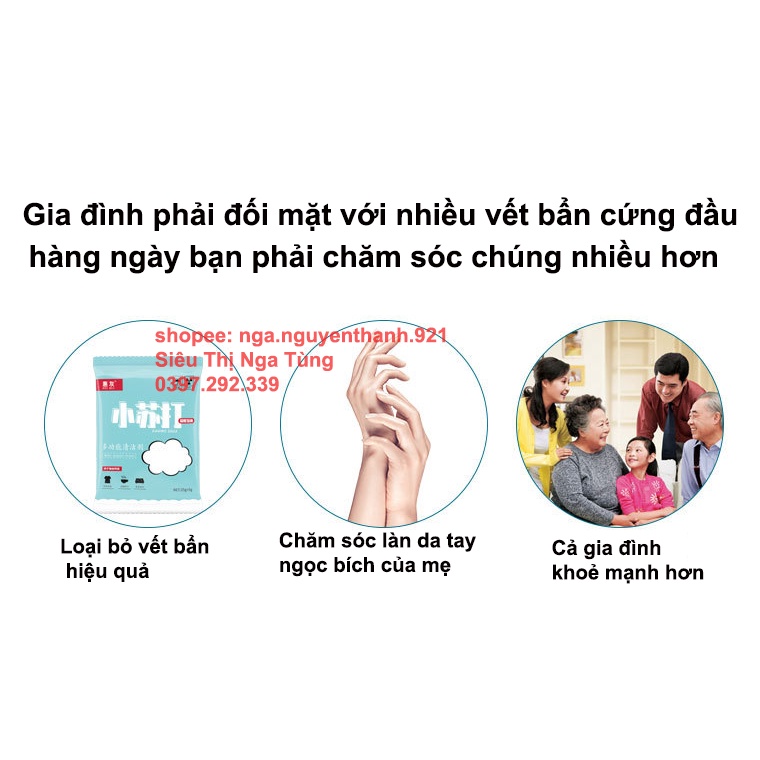 Baking soda 25gr bột tẩy rửa nhà bếp lồng giặt, vệ sinh nhà cửa, giặt đồ, khử mùi, tẩy trắng