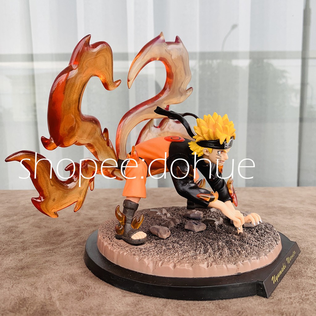 Mô Hình Nhân Vật Uzumaki Naruto Trạng Thái Hồ Ly Cửu Vỹ Cao 20cm