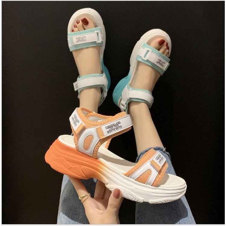 SẴN HÀNG GIAO NGAY Sandal nữ 2quai ngang phong cách Hàn Quốc (hàng loại 1) - EST 1999 kem video thật