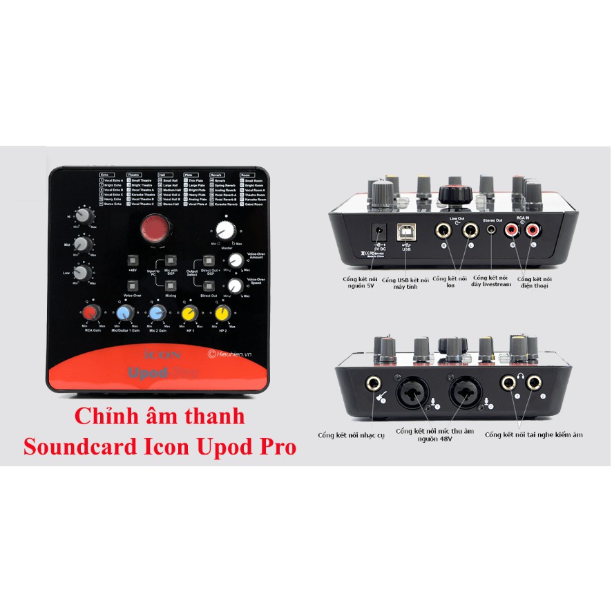 Sound card thu âm, livestream cao cấp Icon Upod Pro