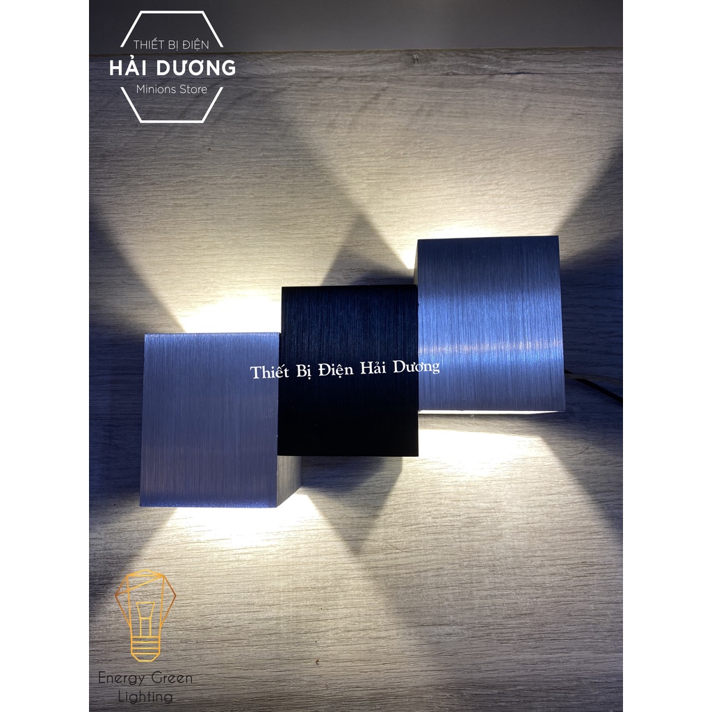 Đèn Tường Energy Green Lighting DT-123 Bắc Âu Phong Cách Bậc Thang Hình Vuông 6W 18cm - ánh sáng vàng