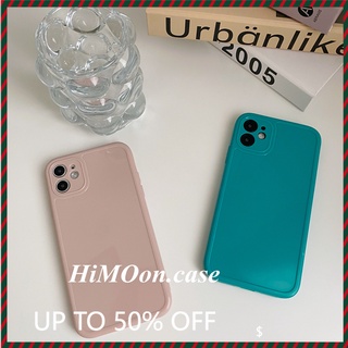 Ốp Điện Thoại Mềm Màu Trơn Đơn Giản Bảo Vệ Toàn Diện Cho Apple 13promax Huawei p40pro