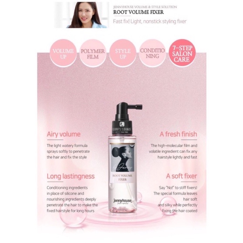 Xịt Dưỡng Làm Phồng Chân Tóc Jennyhouse