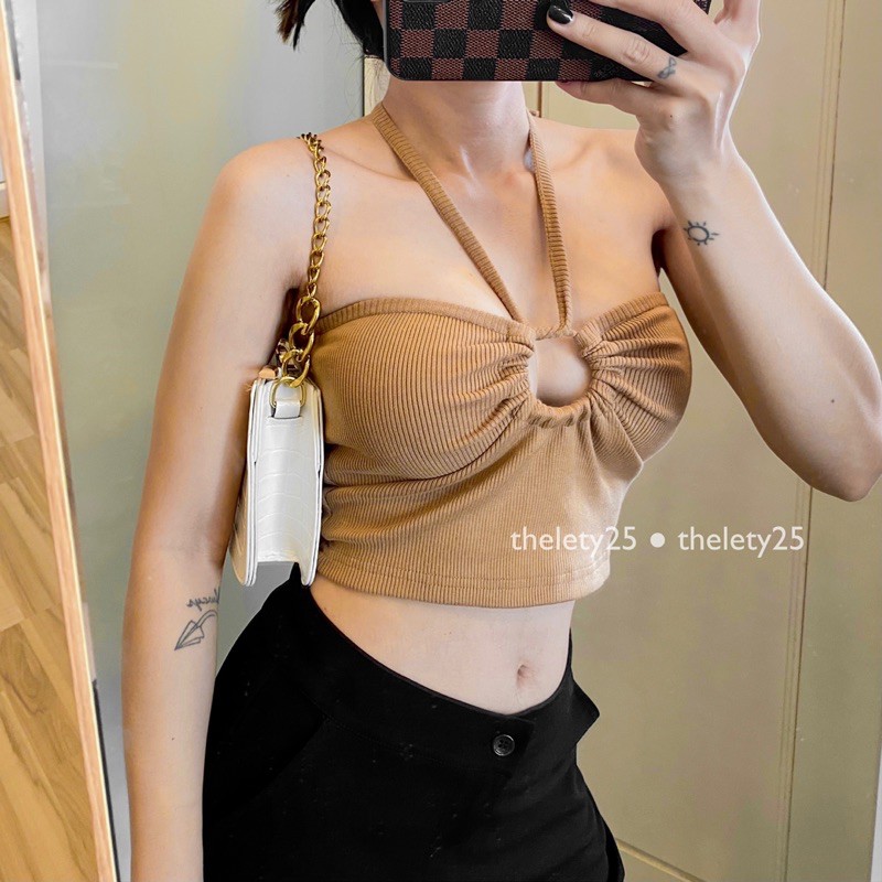 Áo Croptop Ống Khoen KAYLIN TOP - THELETY.25