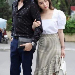 Chân váy  đuôi cá xếp ly ( Hàng order )  hagauorder hagauorder